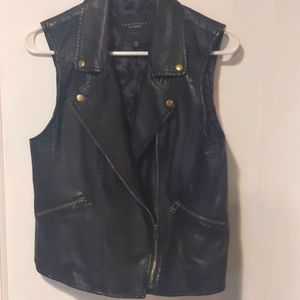 Faux Leather vest